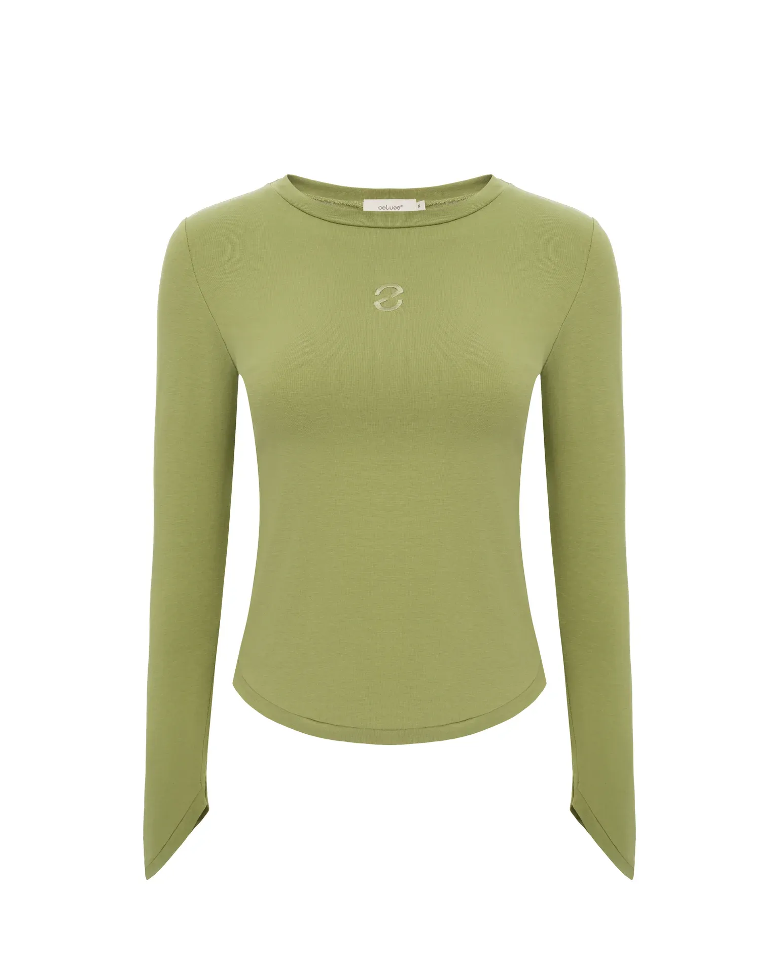 М'який лонгслів у відтінку матча