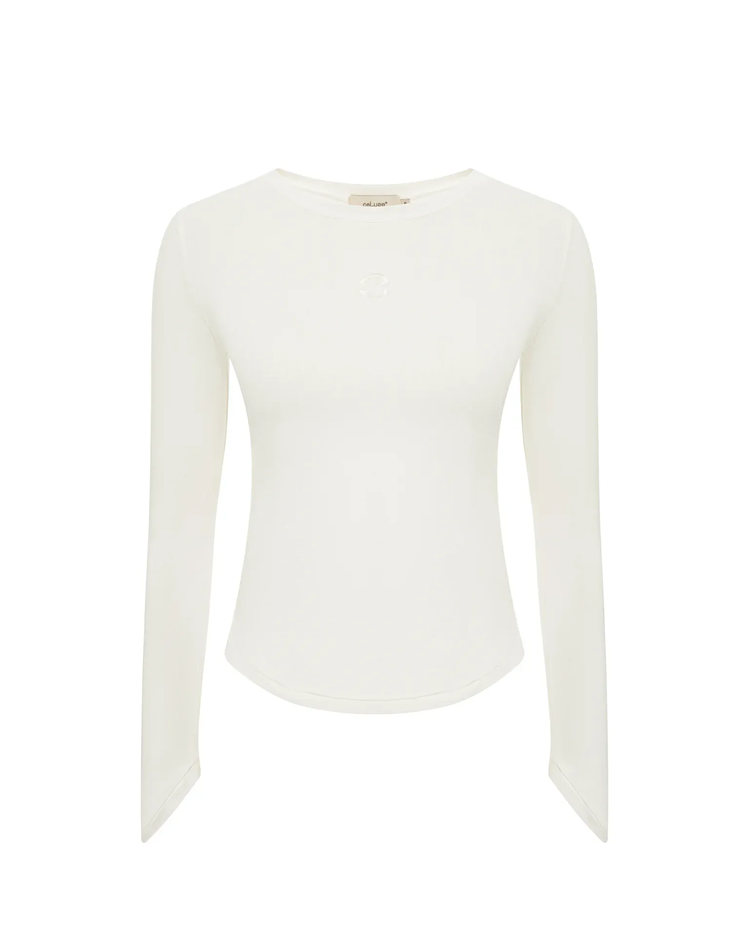 М'який лонгслів у відтінку молоко